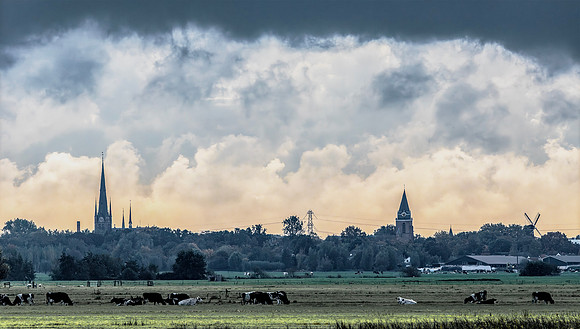 Woerden, gezien vanaf de Kamerikse Nessen 18-10-2020, 16A7926 def rec X VIII
