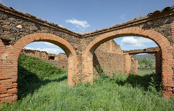 Verlaten boerderij, cortijo abandonado, Extremadura, España 2019