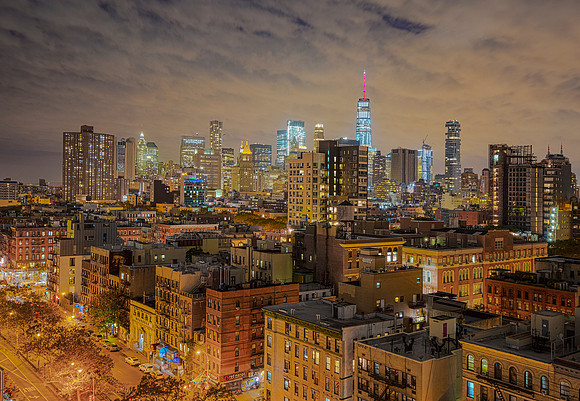Manhattan as seen across Allen Street, New York 2017