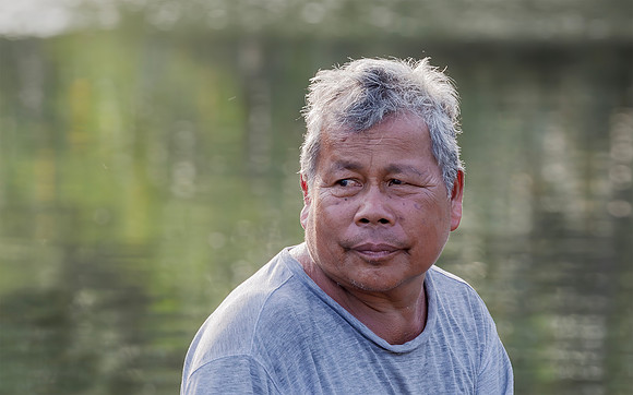 Boatsman in the mangroves, Sulawesi 2018