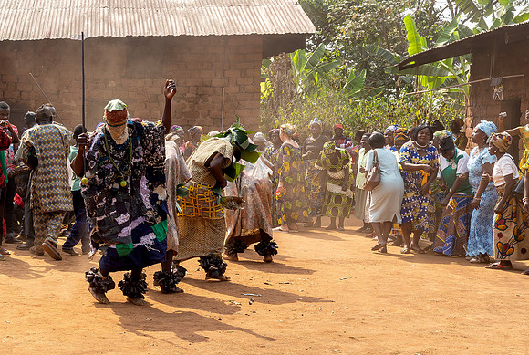 Dancers at a memorial ceremony, Big Babanki, Cameroon 2017