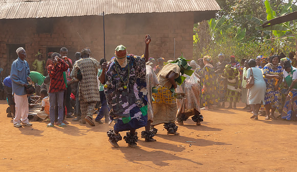 At a funeral ceremony in Big Babanki, Cameroon 2017