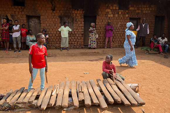 At a funeral ceremony in Big Babanki, Cameroon 2017