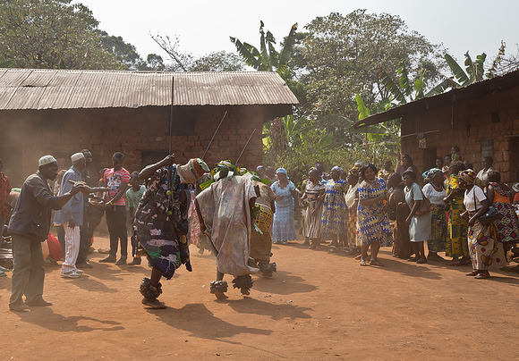 At a funeral ceremony in Big Babanki, Cameroon 2017