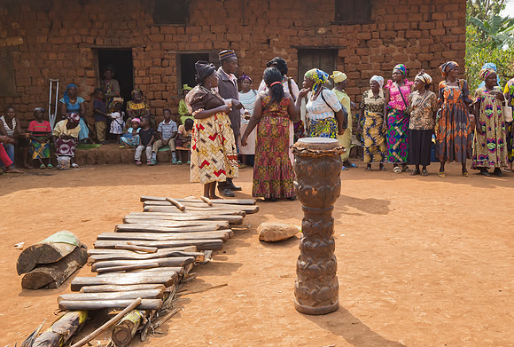 At a funeral ceremony in Big Babanki, Cameroon 2017