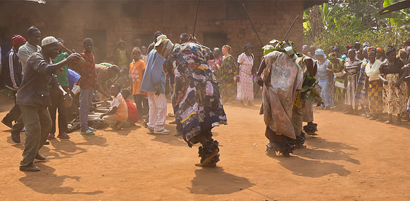 At a funeral ceremony in Big Babanki, Cameroon 2017