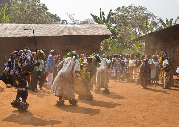 At a funeral ceremony in Big Babanki, Cameroon 2017