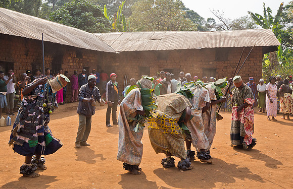 At a funeral ceremony in Big Babanki, Cameroon 2017