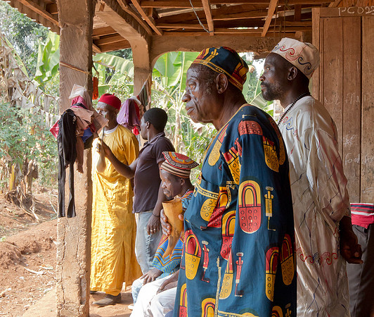 At a funeral ceremony in Big Babanki, Cameroon 2017