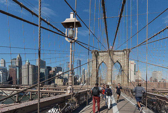 US, Brooklyn Bridge, New York 2017